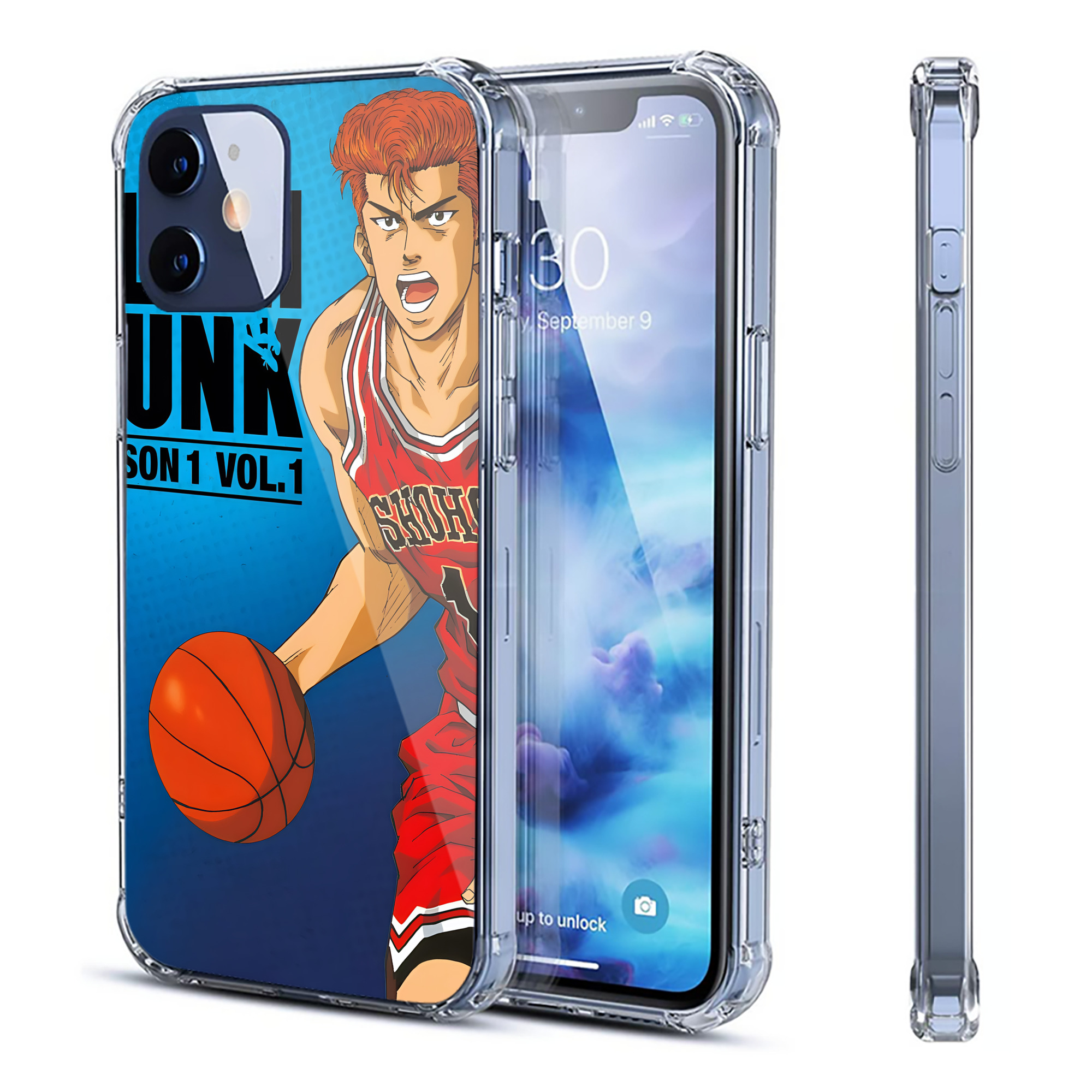 （画像用） SLAM DUNK／スラムダンク 【iPhone 12シリーズ対応】透明スマホケース（クリアソフトケース）